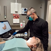 Doctor review digital image